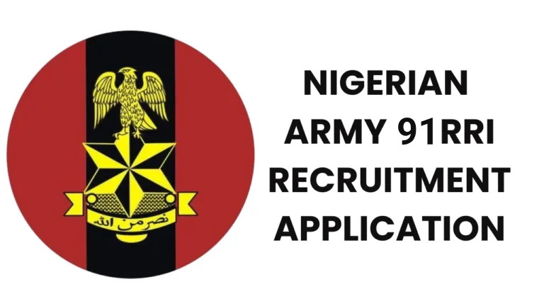 Nigerian Army 91 Regular Recruitment Intake 2026:https://recruitmentdoc.com/